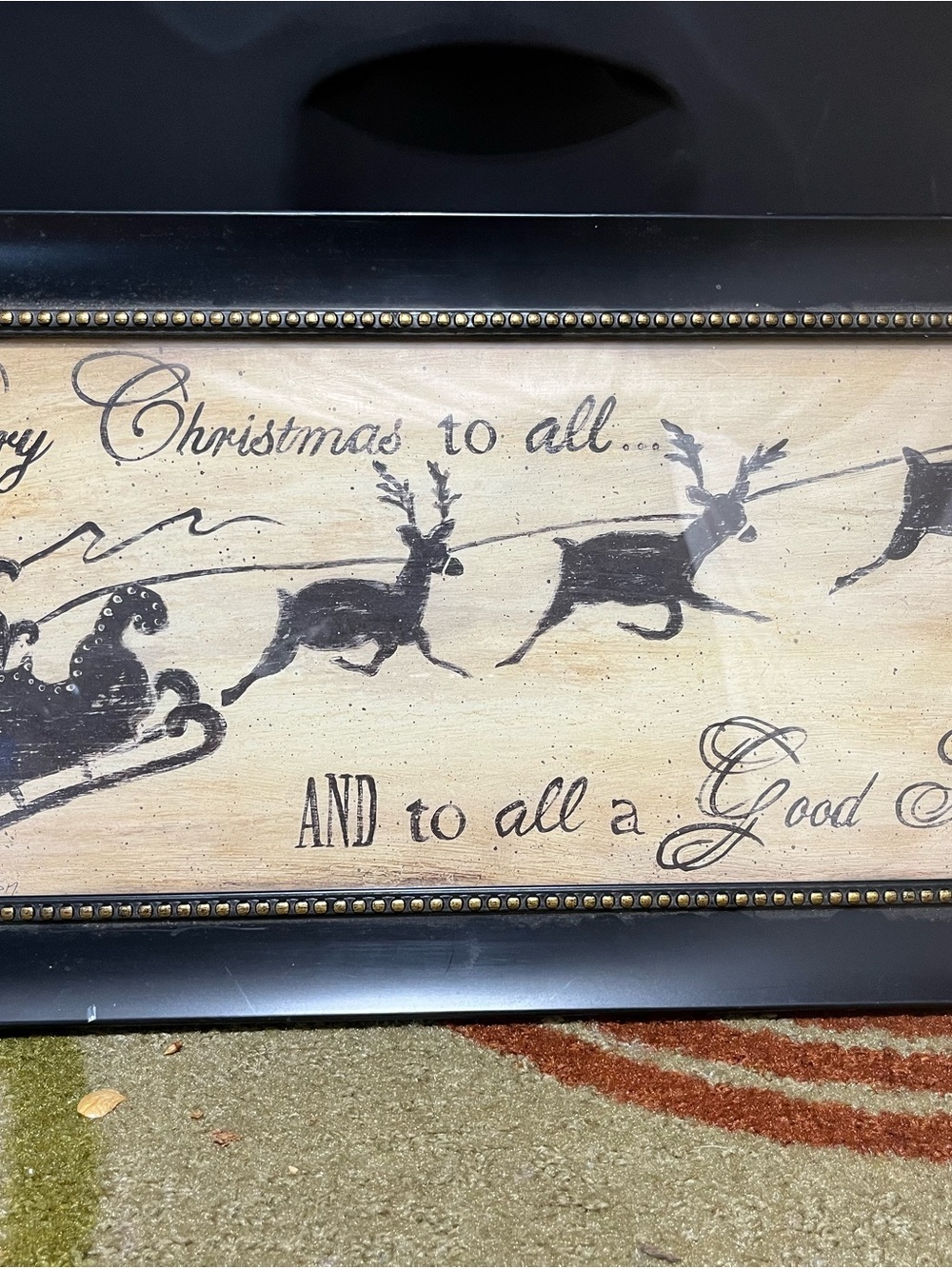 Santa And Reindeer Picture